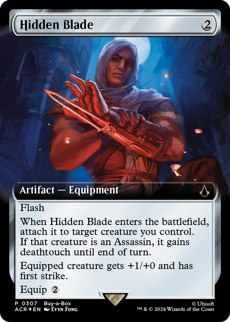 Hidden Blade (Extended Art) [Assassin's Creed Promos] MTG Single Magic: The Gathering    | Red Claw Gaming