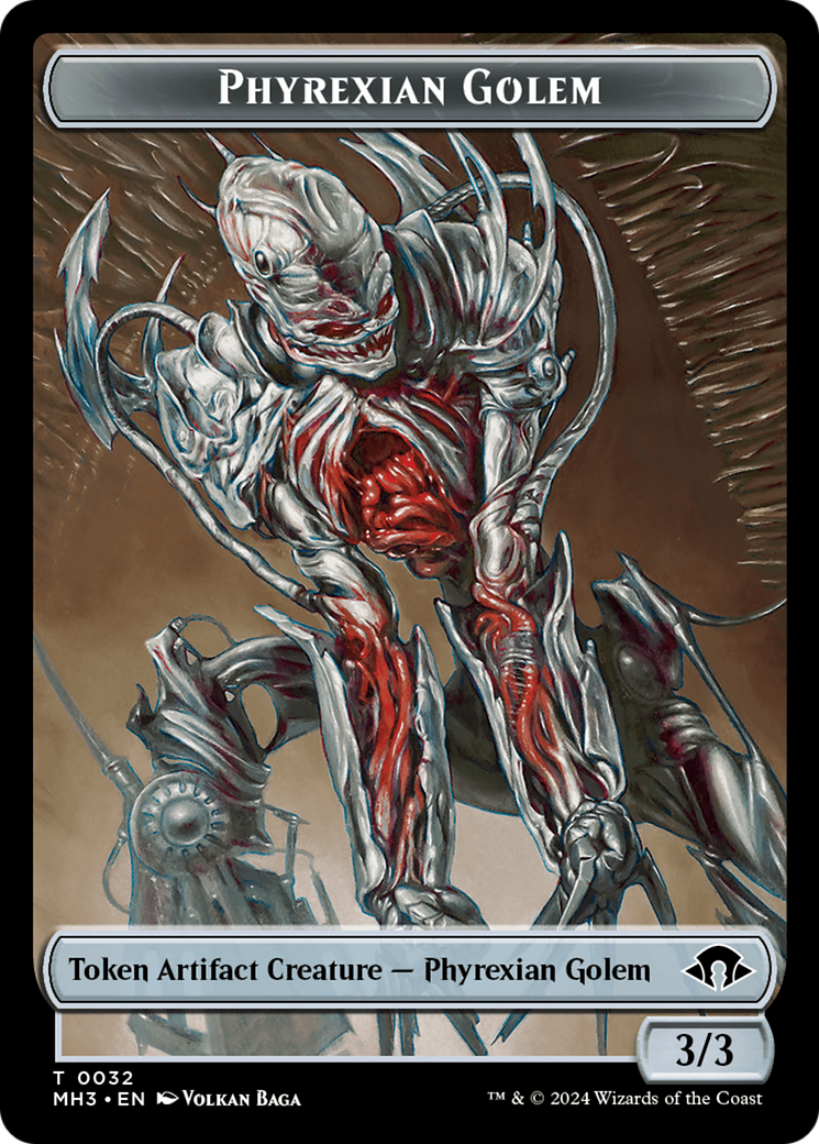 Phyrexian Golem Token [Modern Horizons 3 Tokens] MTG Single Magic: The Gathering    | Red Claw Gaming