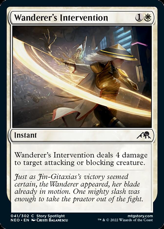 Wanderer's Intervention [Kamigawa: Neon Dynasty] MTG Single Magic: The Gathering    | Red Claw Gaming