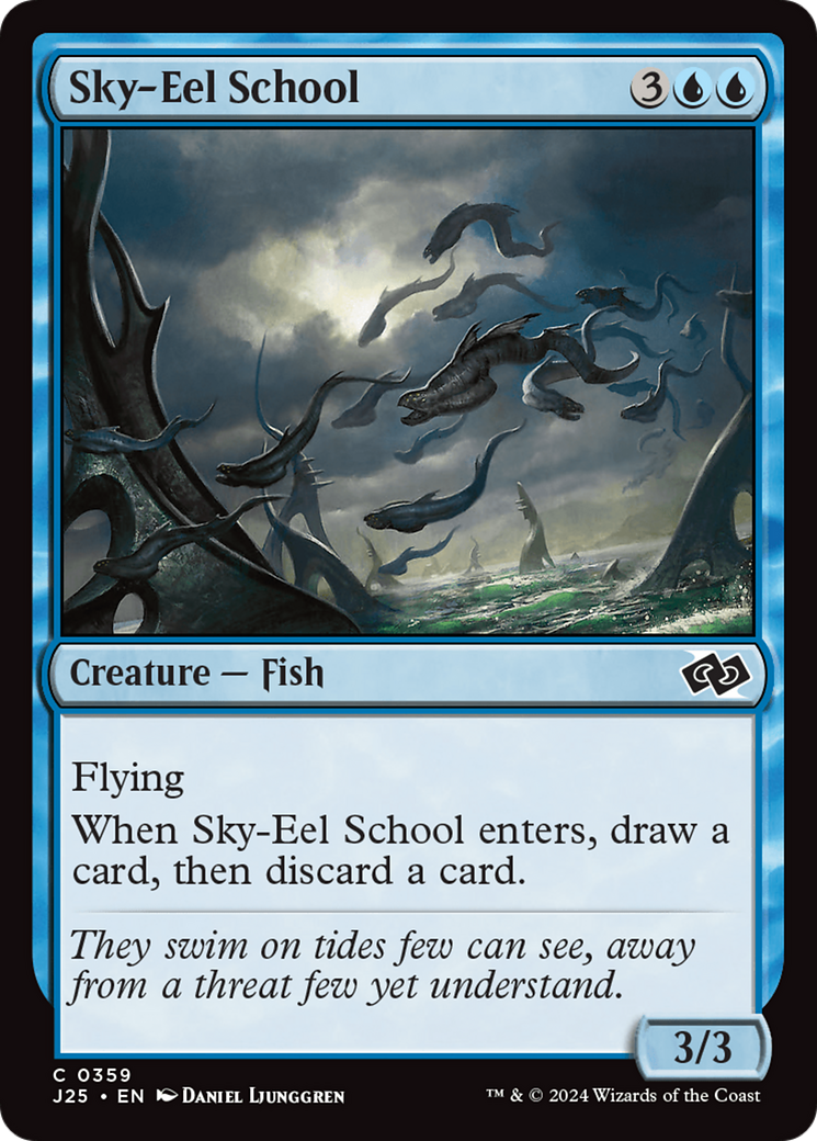 Sky-Eel School [Foundations Jumpstart] MTG Single Magic: The Gathering    | Red Claw Gaming