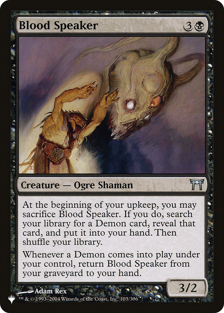 Blood Speaker [The List Reprints] MTG Single Magic: The Gathering    | Red Claw Gaming