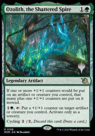 Ozolith, the Shattered Spire (Promo Pack) [March of the Machine Promos] MTG Single Magic: The Gathering    | Red Claw Gaming