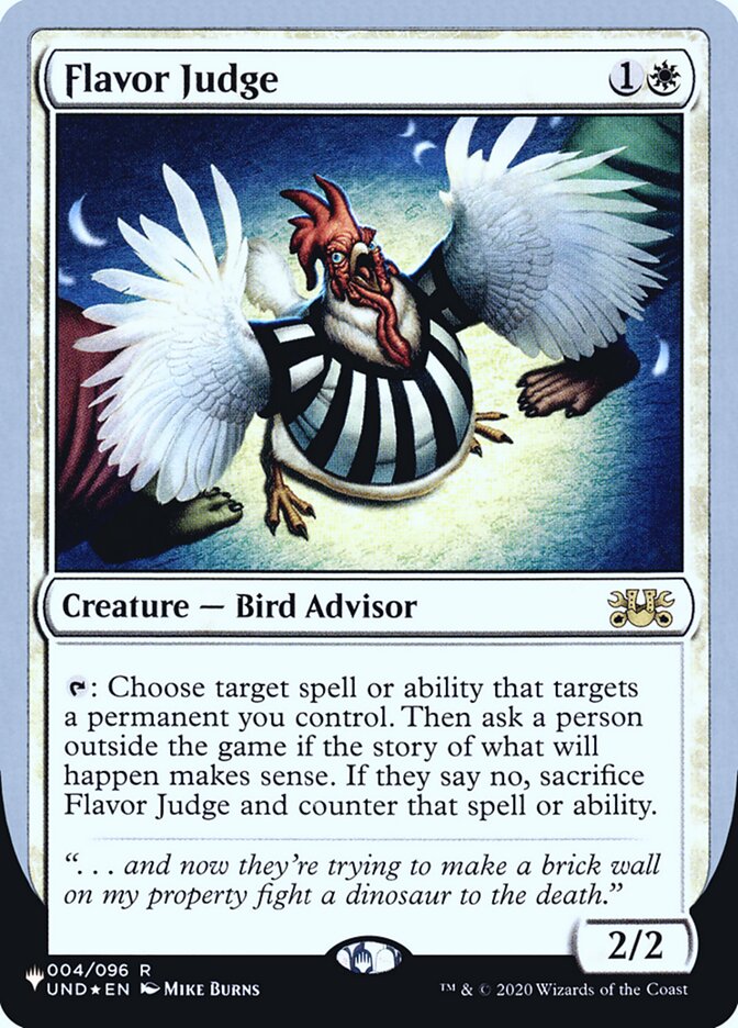 Flavor Judge (Unfinity Foil Edition) [The List] MTG Single Magic: The Gathering    | Red Claw Gaming