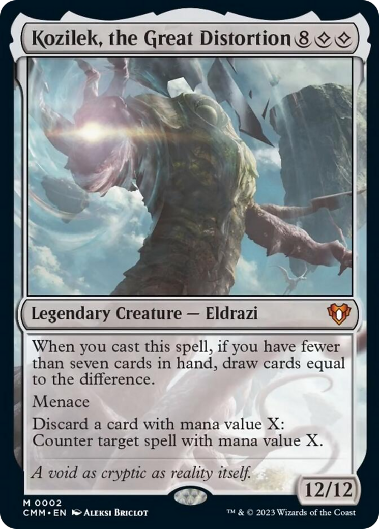 Kozilek, the Great Distortion [Commander Masters] MTG Single Magic: The Gathering    | Red Claw Gaming