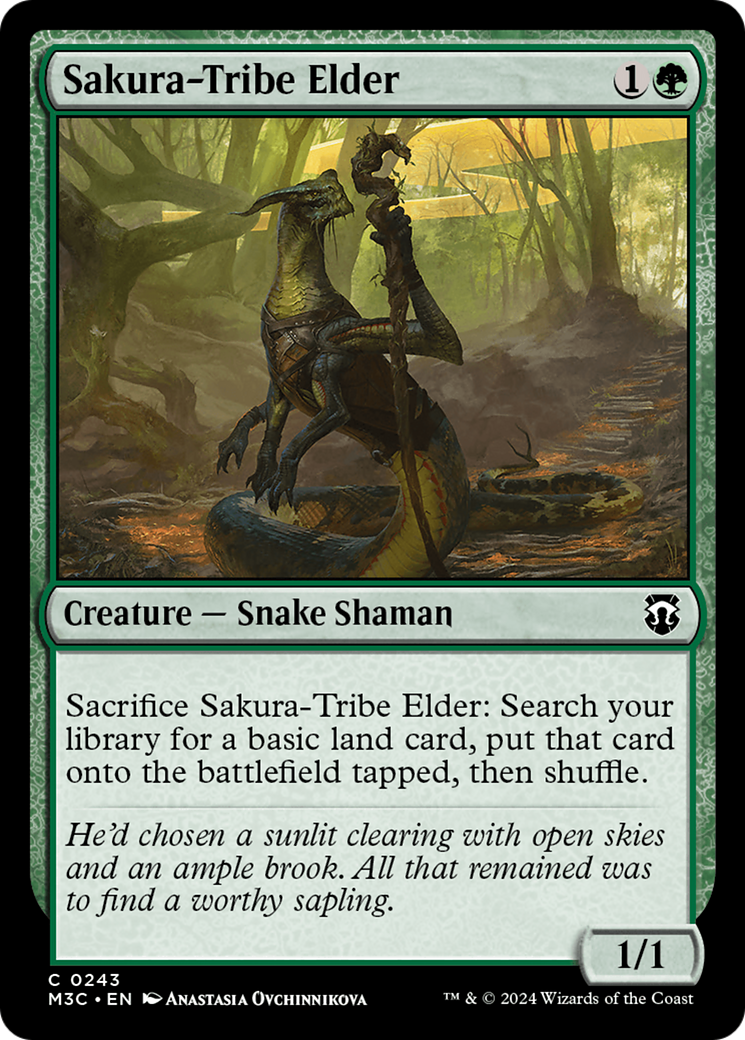 Sakura-Tribe Elder (Ripple Foil) [Modern Horizons 3 Commander] MTG Single Magic: The Gathering    | Red Claw Gaming