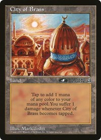 City of Brass (4th Place) (Oversized) [Oversize Cards] MTG Single Magic: The Gathering    | Red Claw Gaming