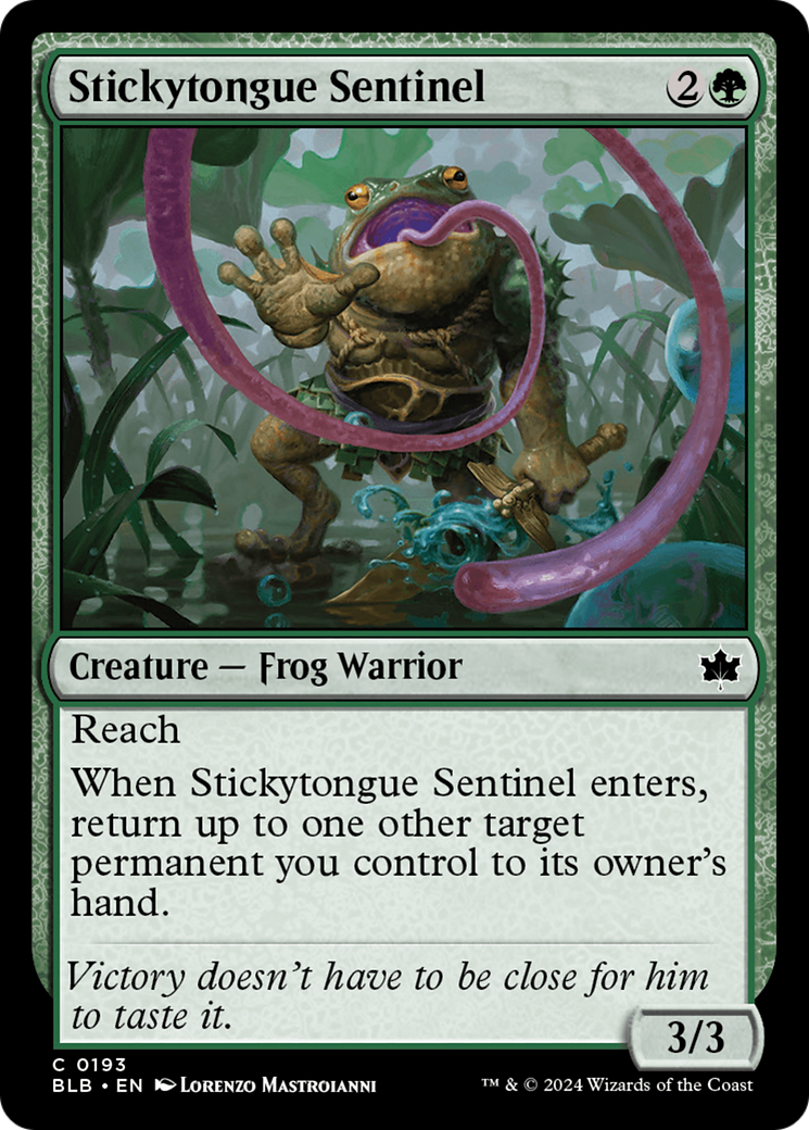 Stickytongue Sentinel [Bloomburrow] MTG Single Magic: The Gathering    | Red Claw Gaming