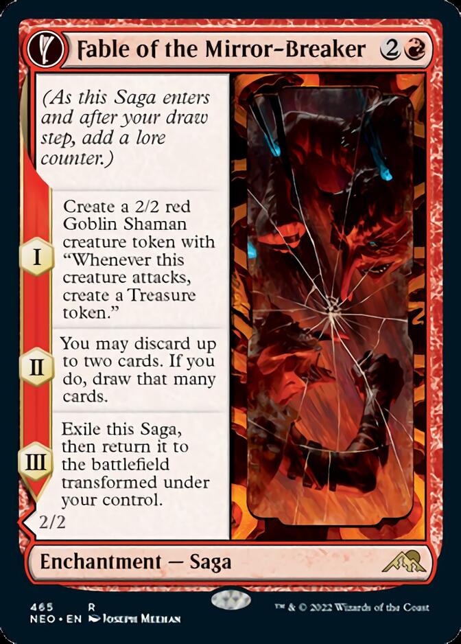 Fable of the Mirror-Breaker // Reflection of Kiki-Jiki (Extended Art) [Kamigawa: Neon Dynasty] MTG Single Magic: The Gathering    | Red Claw Gaming