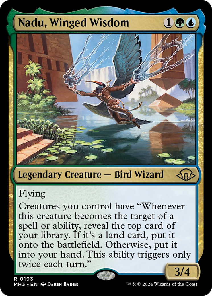 Nadu, Winged Wisdom [Modern Horizons 3] MTG Single Magic: The Gathering    | Red Claw Gaming