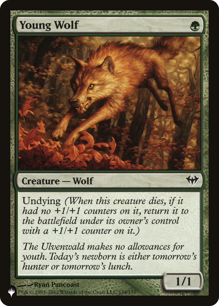 Young Wolf [The List] MTG Single Magic: The Gathering | Red Claw Gaming