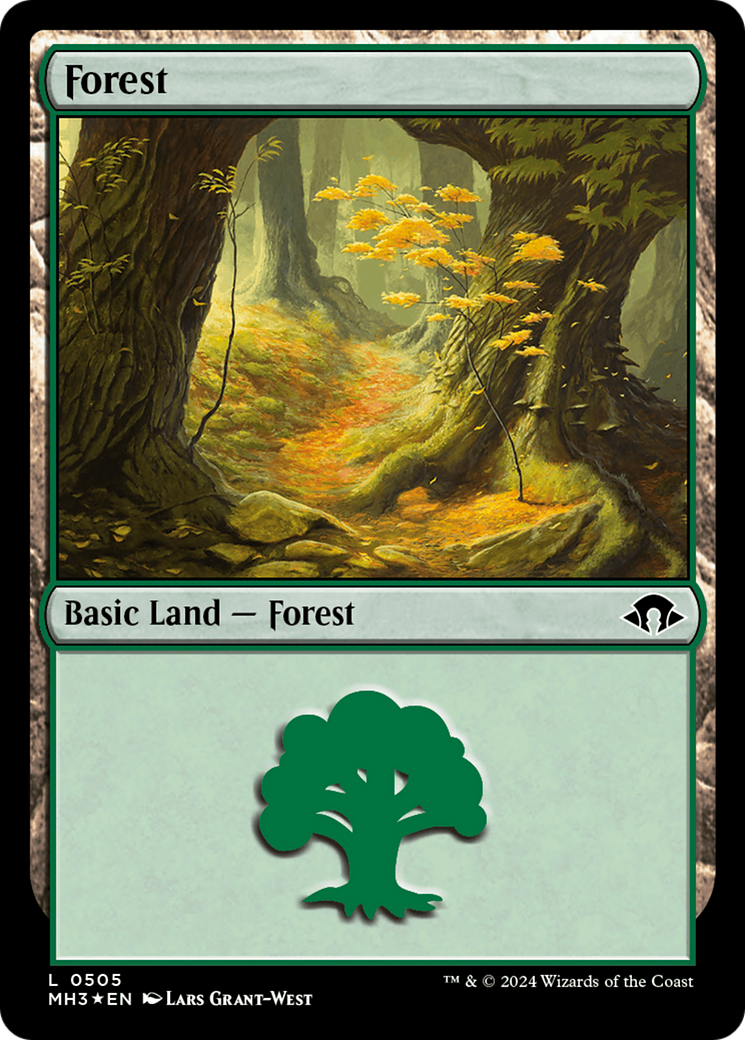 Forest (0505) (Ripple Foil) [Modern Horizons 3] MTG Single Magic: The Gathering    | Red Claw Gaming