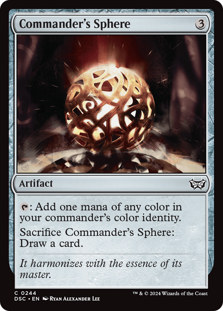 Commander's Sphere [Duskmourn: House of Horror Commander] MTG Single Magic: The Gathering    | Red Claw Gaming