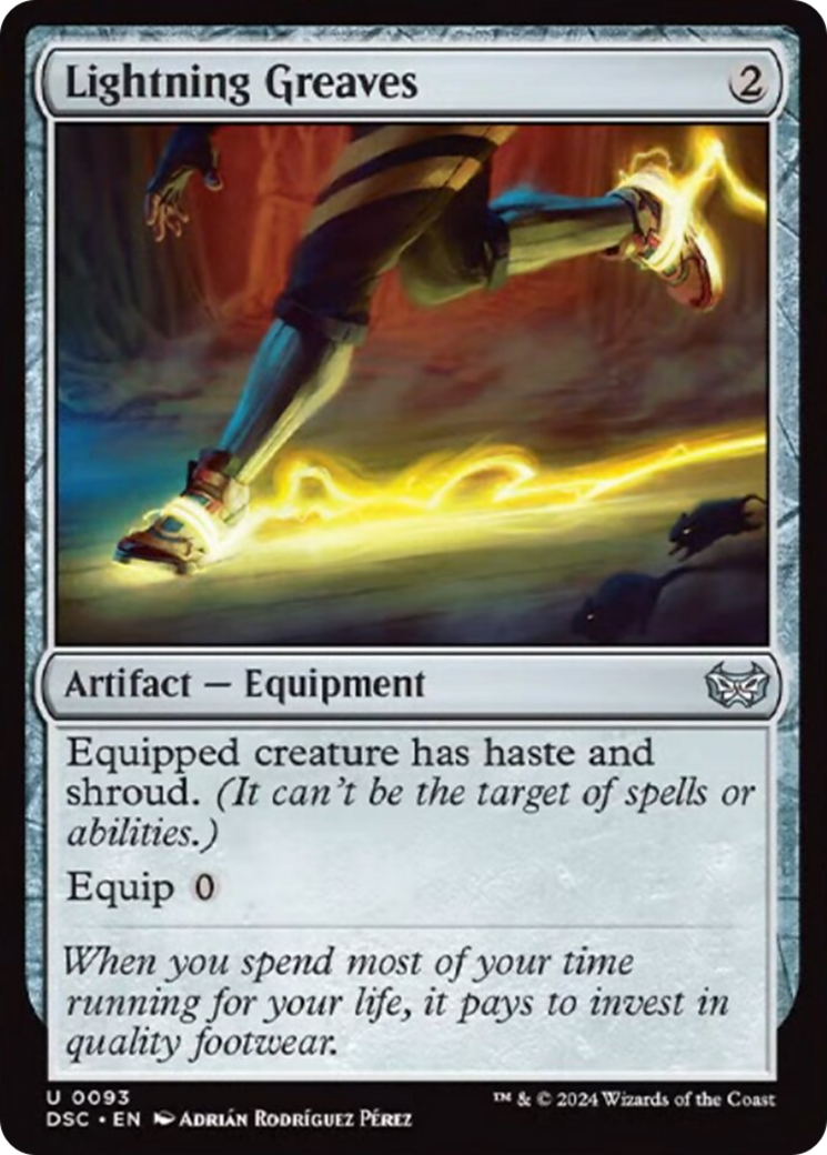 Lightning Greaves [Duskmourn: House of Horror Commander] MTG Single Magic: The Gathering    | Red Claw Gaming