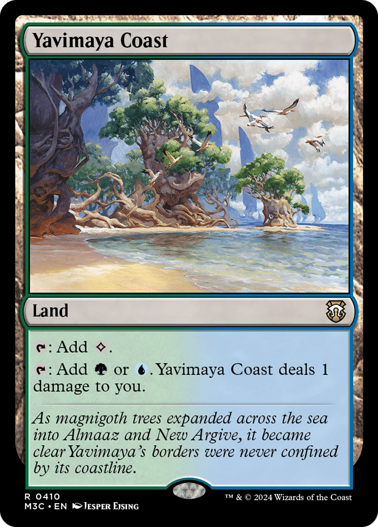 Yavimaya Coast (Ripple Foil) [Modern Horizons 3 Commander] MTG Single Magic: The Gathering    | Red Claw Gaming