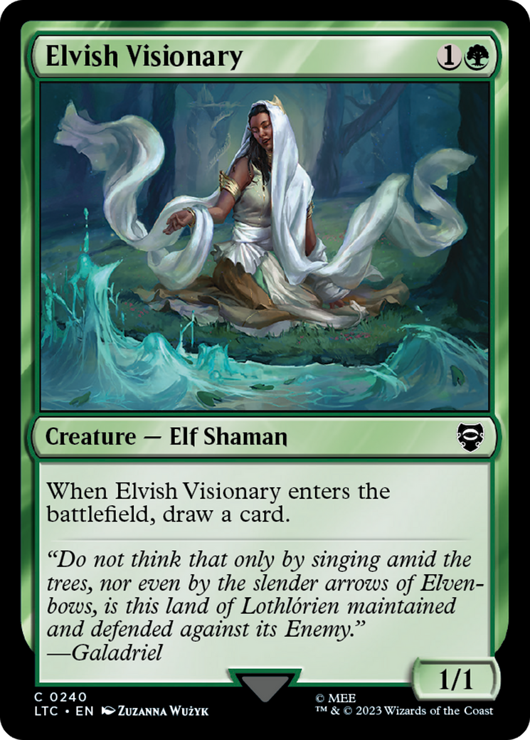 Elvish Visionary [The Lord of the Rings: Tales of Middle-Earth Commander] MTG Single Magic: The Gathering | Red Claw Gaming