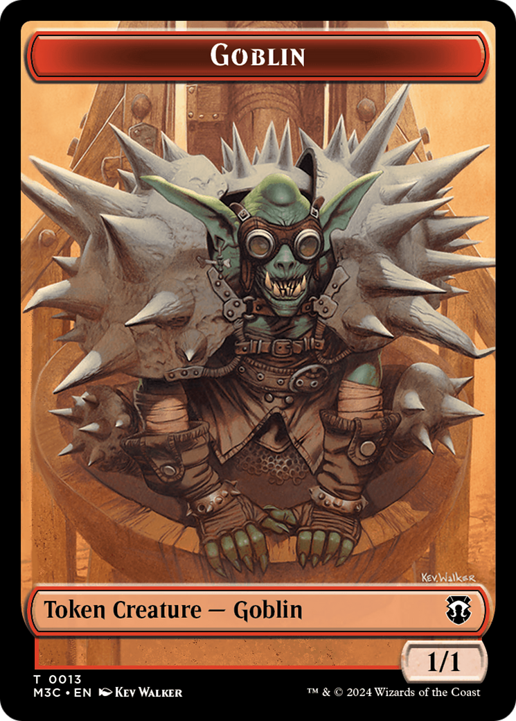 Tarmogoyf // Goblin Double-Sided Token [Modern Horizons 3 Commander Tokens] MTG Single Magic: The Gathering    | Red Claw Gaming