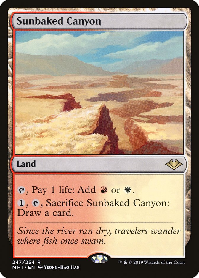 Sunbaked Canyon [Modern Horizons] MTG Single Magic: The Gathering    | Red Claw Gaming