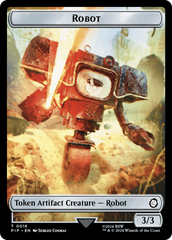 Robot // Junk Double-Sided Token [Fallout Tokens] MTG Single Magic: The Gathering    | Red Claw Gaming