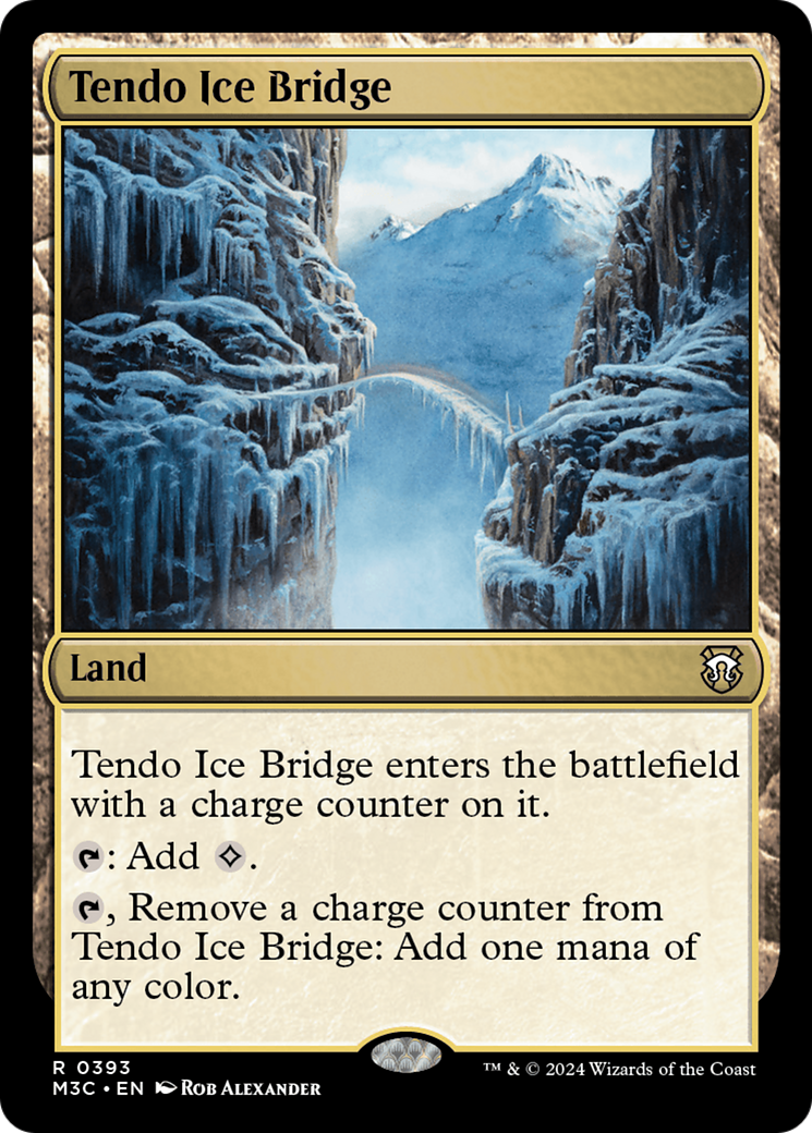 Tendo Ice Bridge (Ripple Foil) [Modern Horizons 3 Commander] MTG Single Magic: The Gathering    | Red Claw Gaming