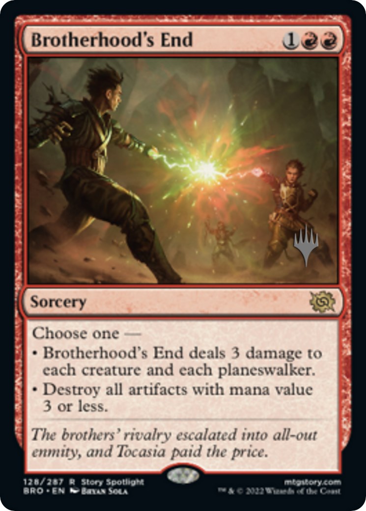 Brotherhood's End (Promo Pack) [The Brothers' War Promos] MTG Single Magic: The Gathering    | Red Claw Gaming