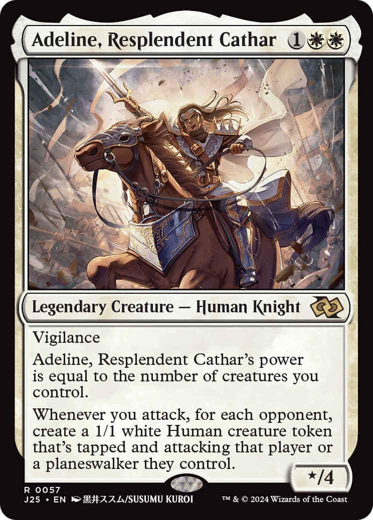 Adeline, Resplendent Cathar (Anime) [Foundations Jumpstart] MTG Single Magic: The Gathering | Red Claw Gaming