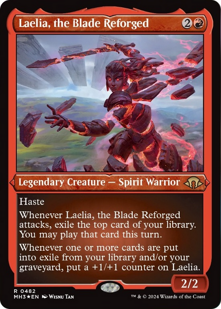 Laelia, the Blade Reforged (Foil Etched) [Modern Horizons 3] MTG Single Magic: The Gathering    | Red Claw Gaming