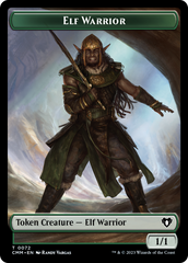 Elf Warrior // Cleric Double-Sided Token [Commander Masters Tokens] MTG Single Magic: The Gathering    | Red Claw Gaming