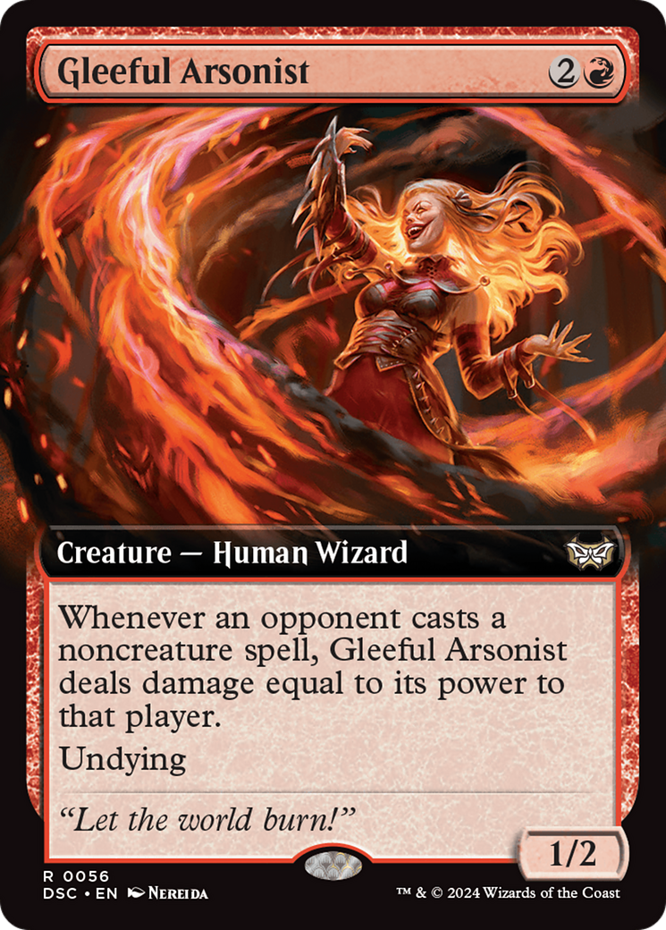 Gleeful Arsonist (Extended Art) [Duskmourn: House of Horror Commander] MTG Single Magic: The Gathering    | Red Claw Gaming