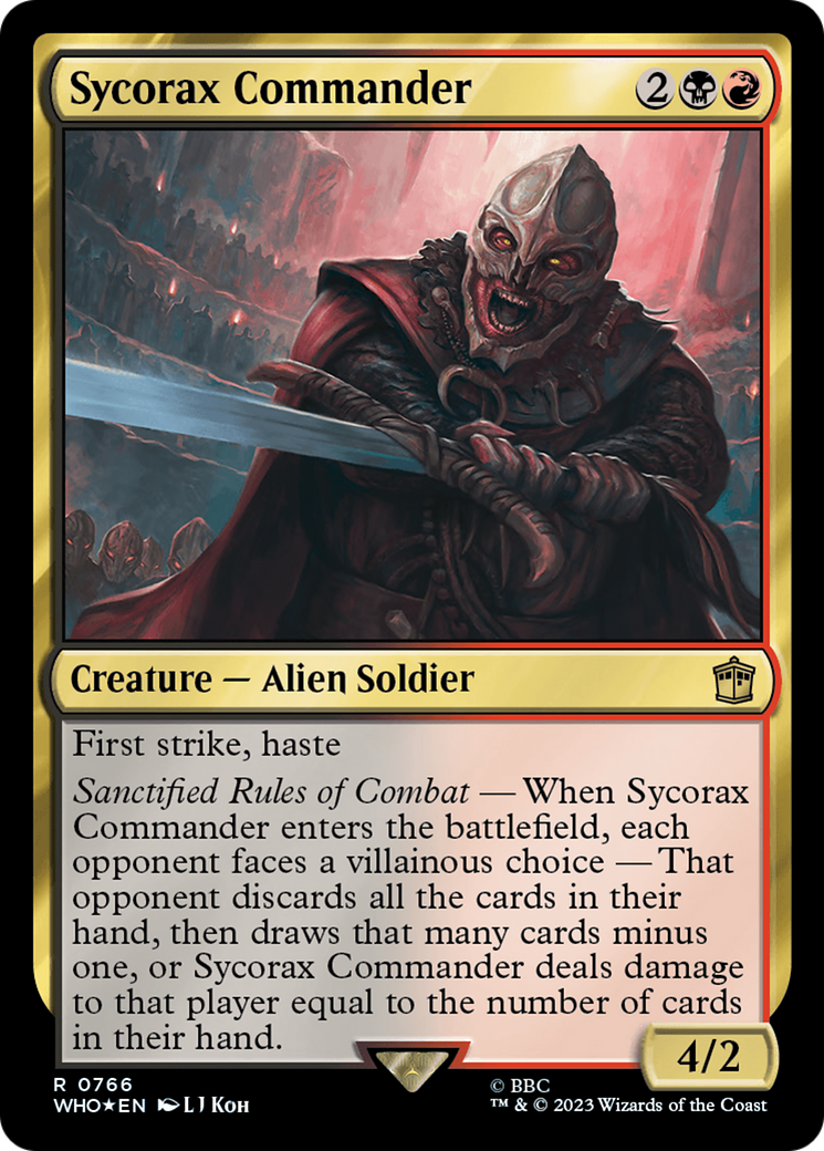 Sycorax Commander (Surge Foil) [Doctor Who] MTG Single Magic: The Gathering    | Red Claw Gaming