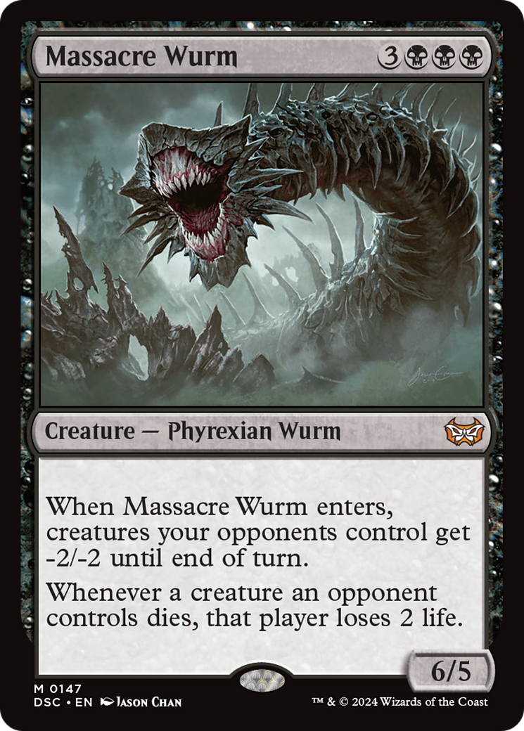 Massacre Wurm [Duskmourn: House of Horror Commander] MTG Single Magic: The Gathering    | Red Claw Gaming