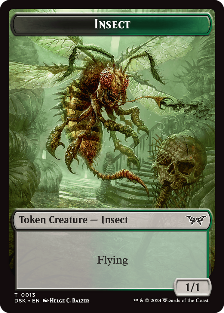 Insect (0013) Token [Duskmourn: House of Horror Tokens] MTG Single Magic: The Gathering    | Red Claw Gaming