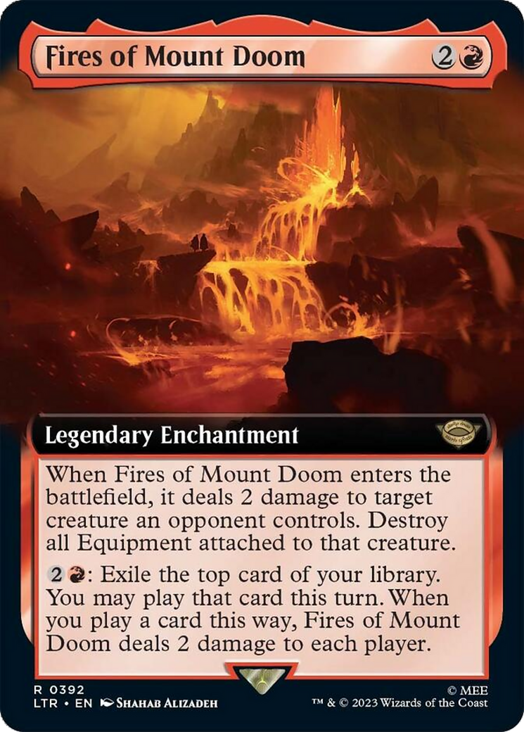 Fires of Mount Doom (Extended Art) [The Lord of the Rings: Tales of Middle-Earth] MTG Single Magic: The Gathering | Red Claw Gaming