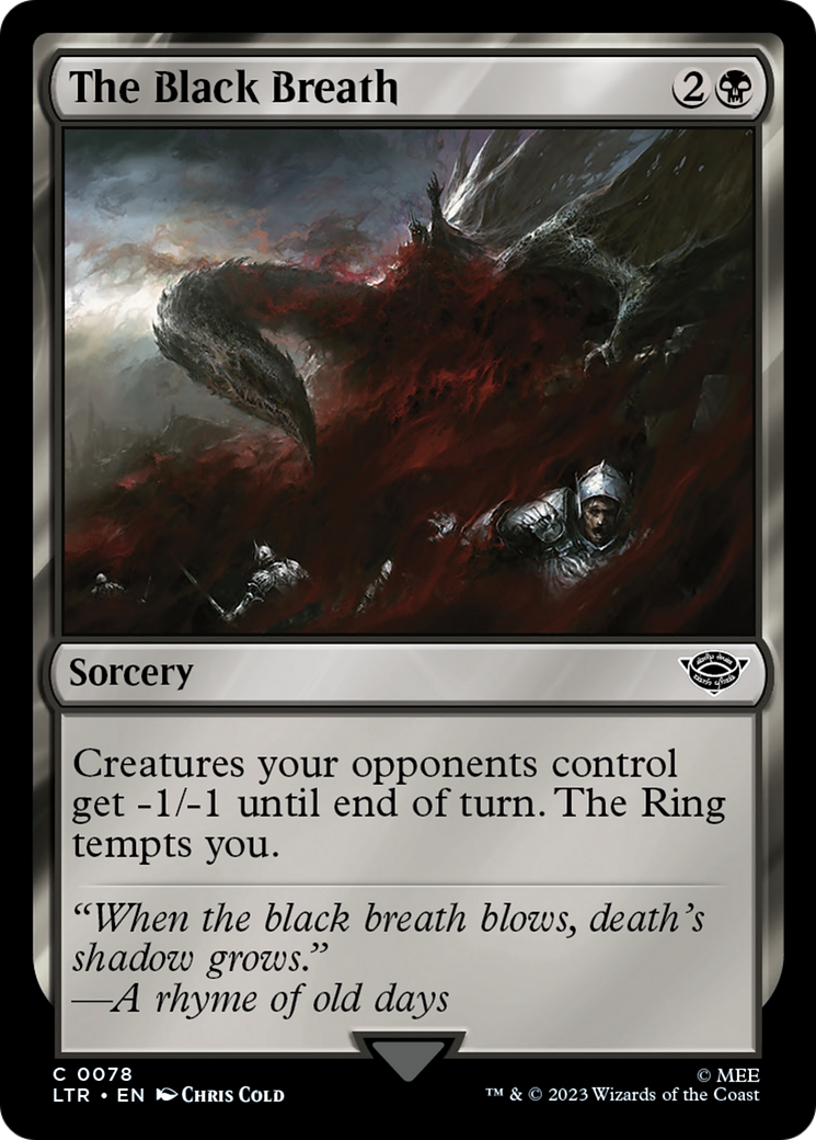 The Black Breath [The Lord of the Rings: Tales of Middle-Earth] MTG Single Magic: The Gathering | Red Claw Gaming