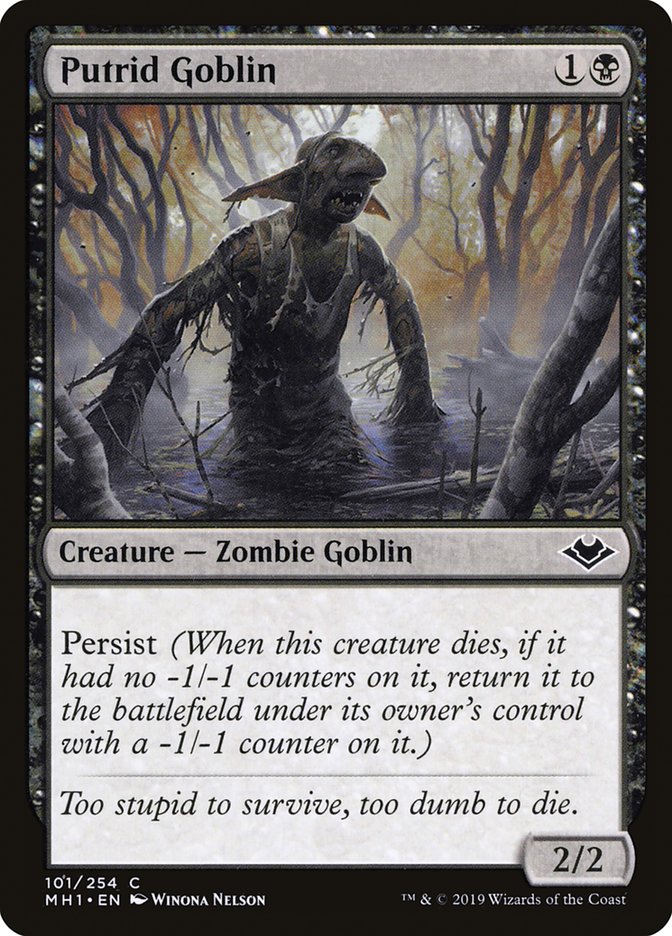 Putrid Goblin [Modern Horizons] | Red Claw Gaming