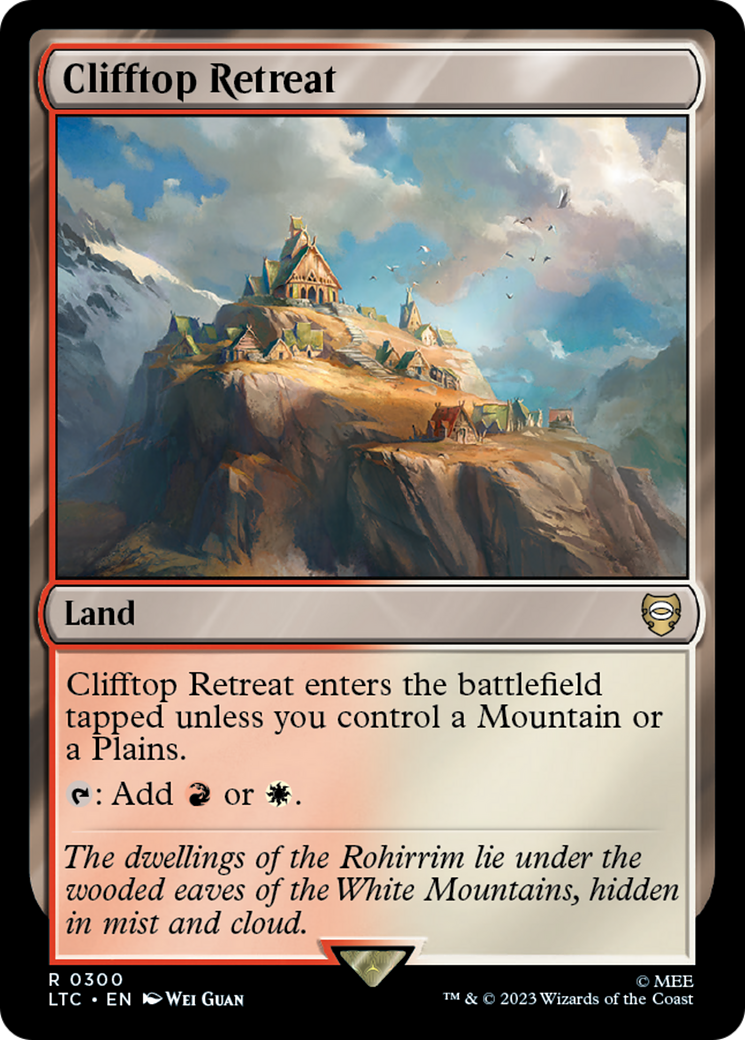 Clifftop Retreat [The Lord of the Rings: Tales of Middle-Earth Commander] MTG Single Magic: The Gathering | Red Claw Gaming