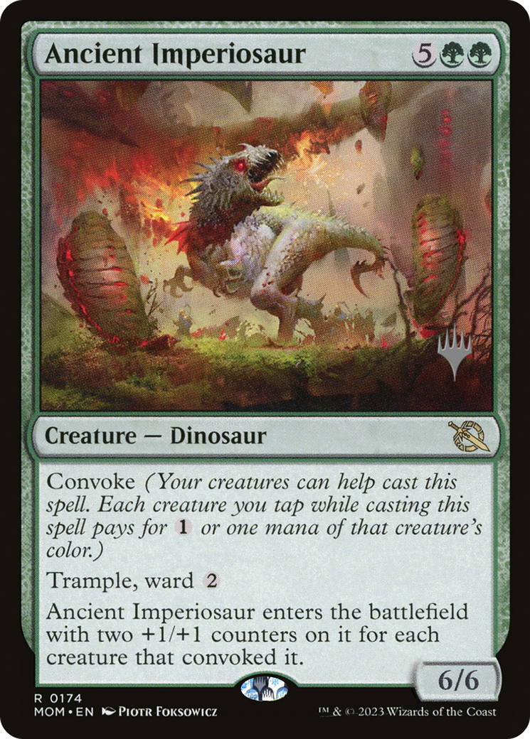 Ancient Imperiosaur (Promo Pack) [March of the Machine Promos] MTG Single Magic: The Gathering    | Red Claw Gaming