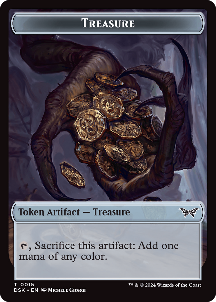 Treasure Token [Duskmourn: House of Horror Tokens] MTG Single Magic: The Gathering    | Red Claw Gaming