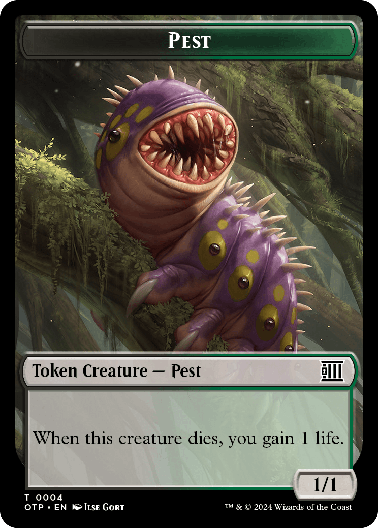 Pest // Plot Double-Sided Token [Outlaws of Thunder Junction Tokens] MTG Single Magic: The Gathering    | Red Claw Gaming