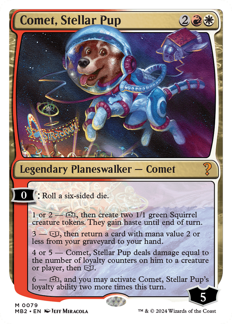 Comet, Stellar Pup [Mystery Booster 2] MTG Single Magic: The Gathering    | Red Claw Gaming