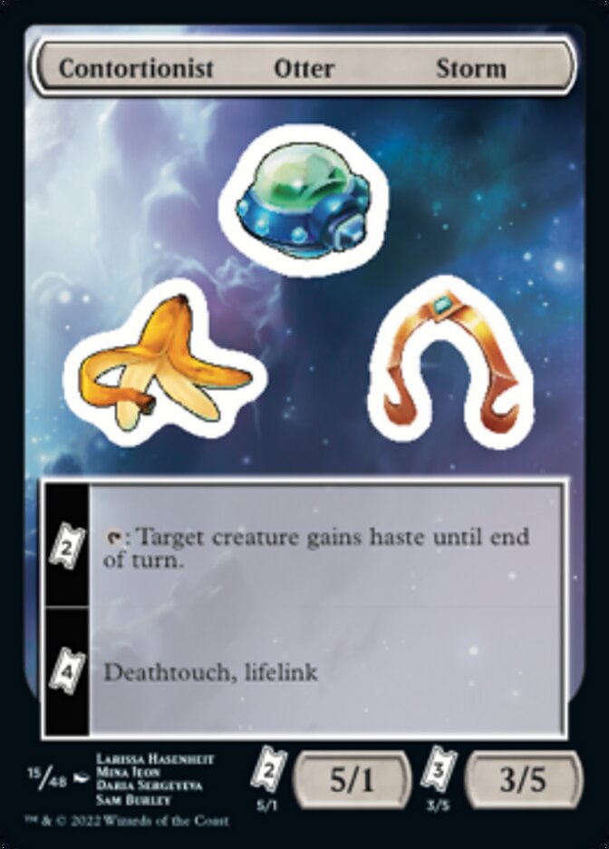 Contortionist Otter Storm [Unfinity Stickers] MTG Single Magic: The Gathering    | Red Claw Gaming