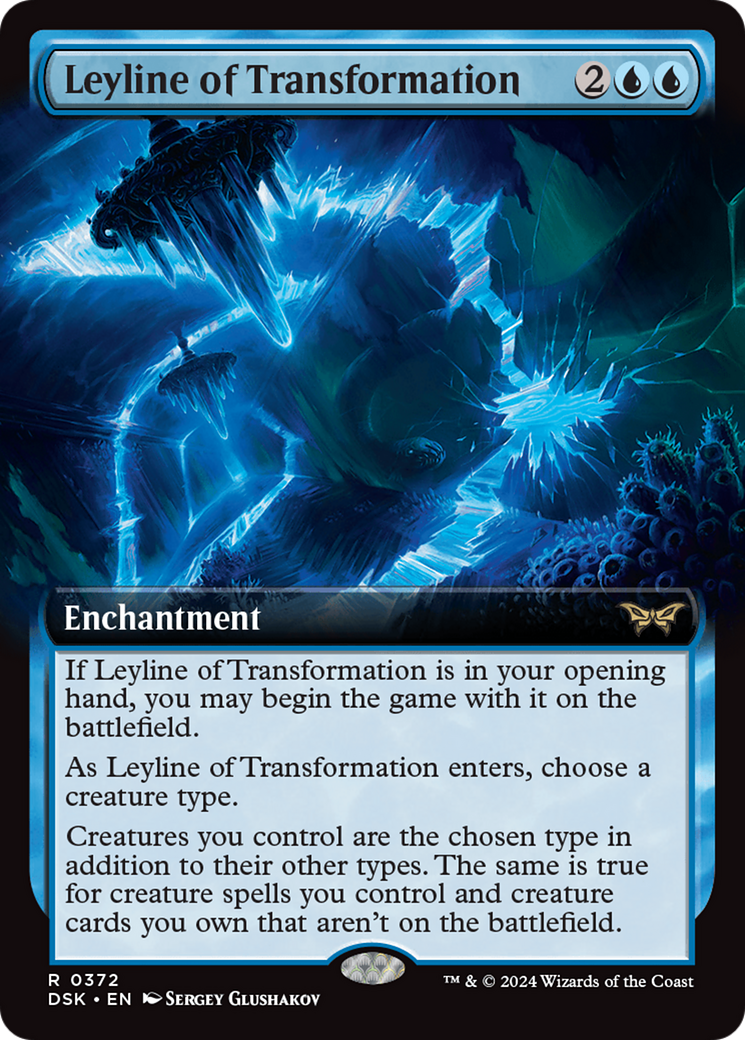 Leyline of Transformation (Extended Art) [Duskmourn: House of Horror] MTG Single Magic: The Gathering    | Red Claw Gaming