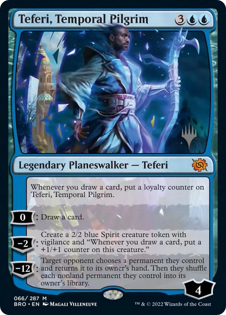 Teferi, Temporal Pilgrim (Promo Pack) [The Brothers' War Promos] MTG Single Magic: The Gathering    | Red Claw Gaming