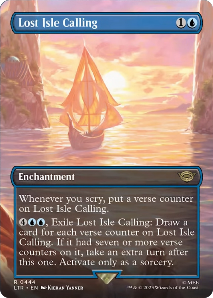 Lost Isle Calling (Borderless Alternate Art) [The Lord of the Rings: Tales of Middle-Earth] MTG Single Magic: The Gathering | Red Claw Gaming