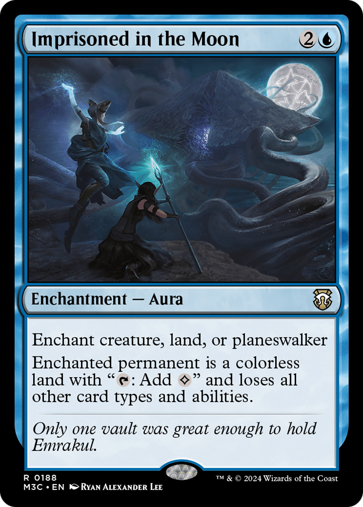 Imprisoned in the Moon (Ripple Foil) [Modern Horizons 3 Commander] MTG Single Magic: The Gathering    | Red Claw Gaming