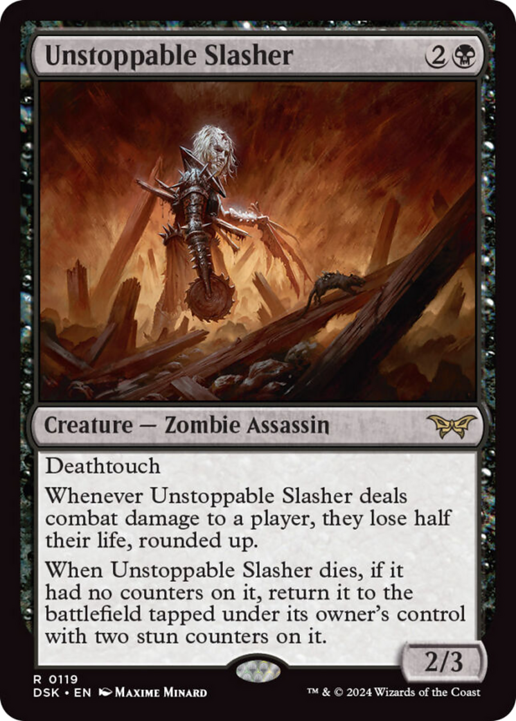 Unstoppable Slasher (0119) [Duskmourn: House of Horror] MTG Single Magic: The Gathering    | Red Claw Gaming