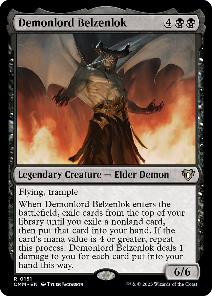 Demonlord Belzenlok [Commander Masters] MTG Single Magic: The Gathering    | Red Claw Gaming