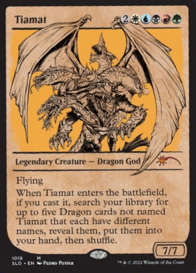 Tiamat (Showcase) [Secret Lair Drop Series] MTG Single Magic: The Gathering | Red Claw Gaming