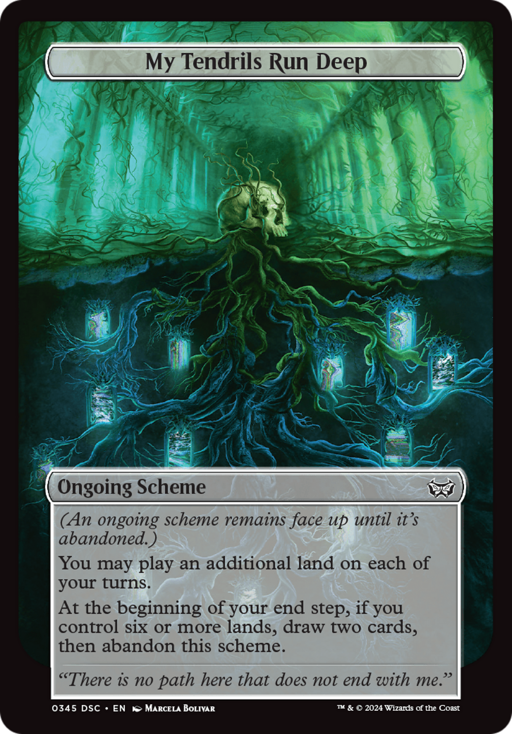 My Tendrils Run Deep (Full Art) [Duskmourn: House of Horror Commander] MTG Single Magic: The Gathering    | Red Claw Gaming