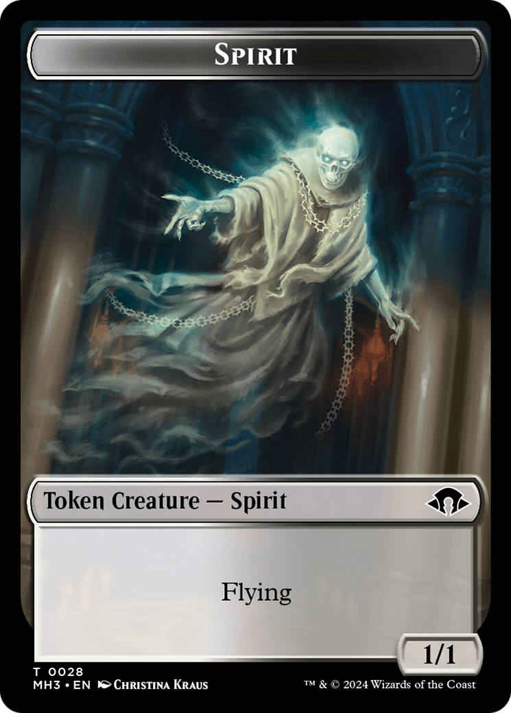 Phyrexian Germ // Spirit (0028) Double-Sided Token [Modern Horizons 3 Tokens] MTG Single Magic: The Gathering    | Red Claw Gaming