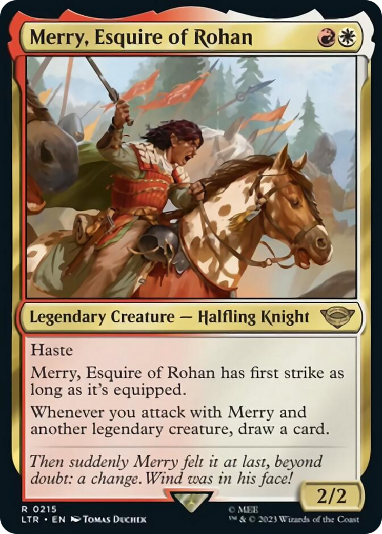 Merry, Esquire of Rohan [The Lord of the Rings: Tales of Middle-Earth] MTG Single Magic: The Gathering | Red Claw Gaming